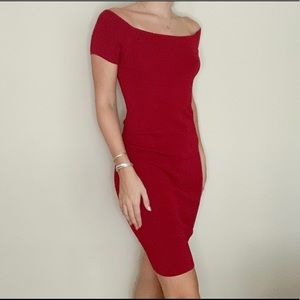 Maroon Bodycon Dress